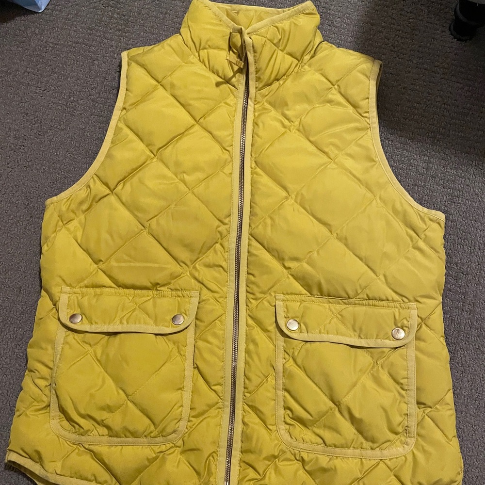Gold J Crew vest
